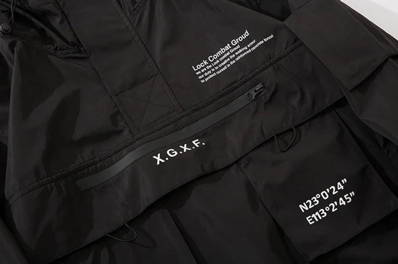 Men Techwear High Street Waterproof Hoodie Jacket - ATLAS 1
