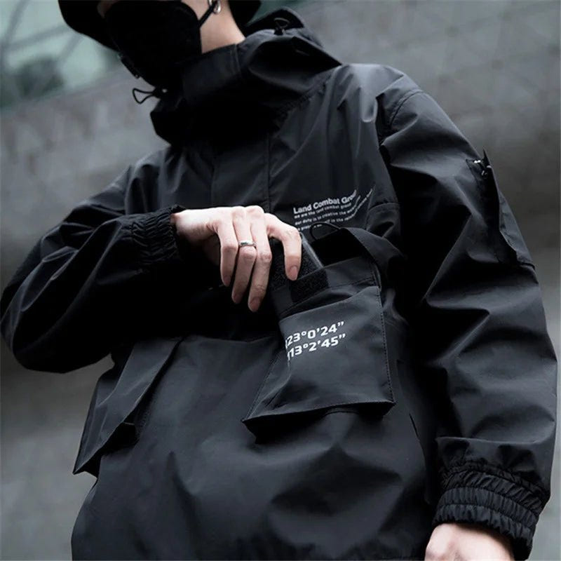 Men Techwear High Street Waterproof Hoodie Jacket - ATLAS 1