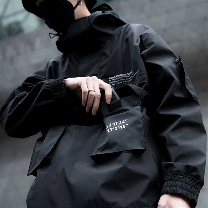 Men Techwear High Street Waterproof Hoodie Jacket - ATLAS 1