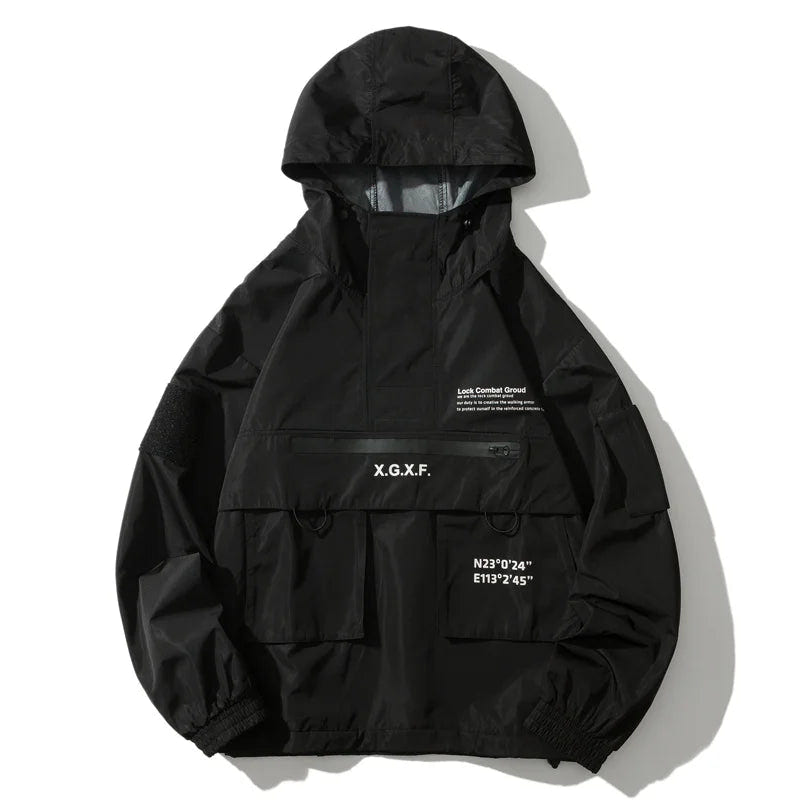 Men Techwear High Street Waterproof Hoodie Jacket - ATLAS 1