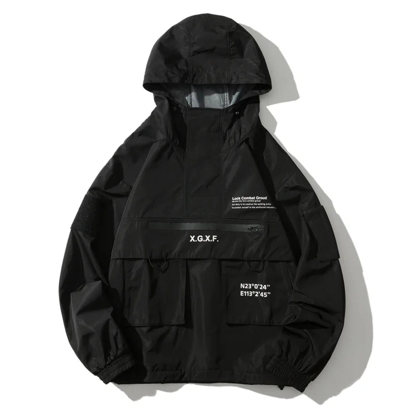 Men Techwear High Street Waterproof Hoodie Jacket - ATLAS 1