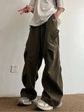 Men Techwear Parachute Cargo Pants Wide Leg - ATLAS 1 - Techwear Store
