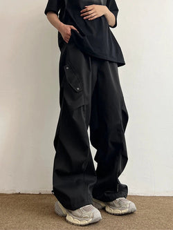Men Techwear Parachute Cargo Pants Wide Leg - ATLAS 1 - Techwear Store