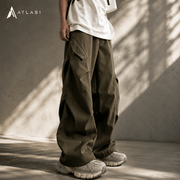 Herren Techwear Fallschirm Cargohose Wide Leg