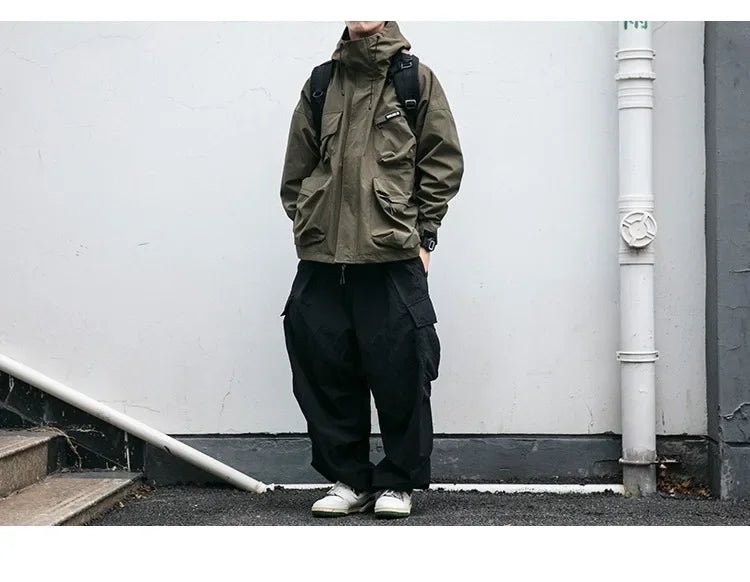 Men Techwear Windproof Waterproof Casual Hooded Jacket - ATLAS 1