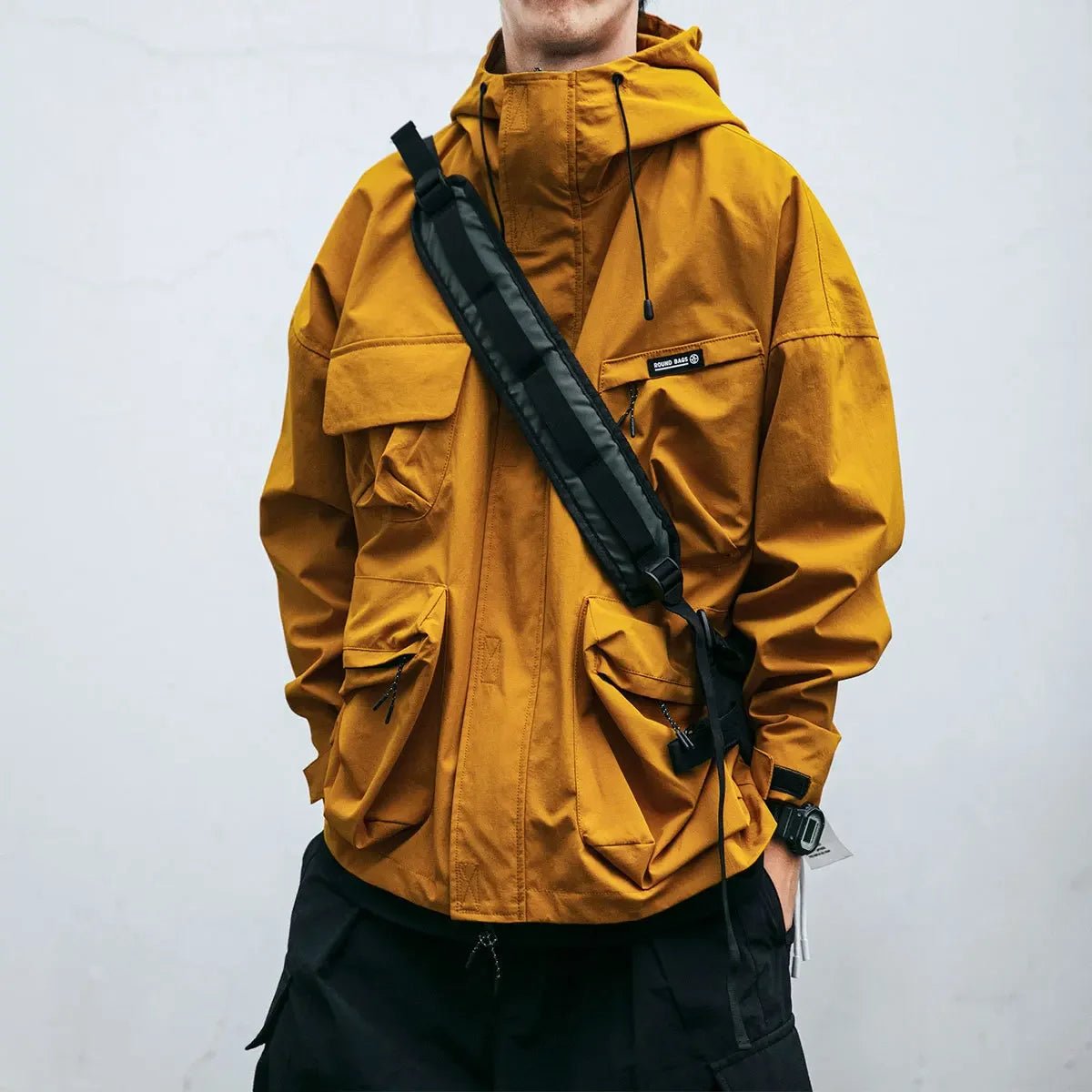 Men Techwear Windproof Waterproof Casual Hooded Jacket - ATLAS 1