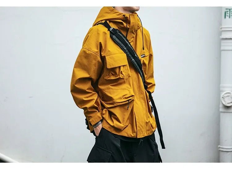 Men Techwear Windproof Waterproof Casual Hooded Jacket - ATLAS 1