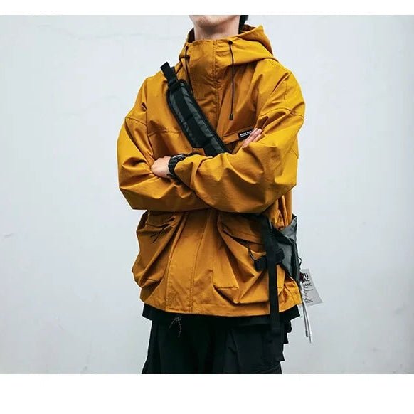 Men Techwear Windproof Waterproof Casual Hooded Jacket - ATLAS 1