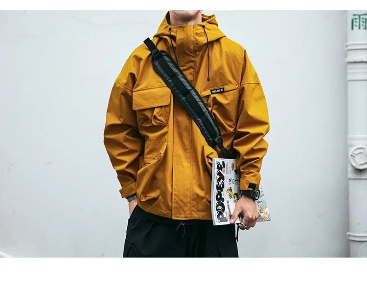 Men Techwear Windproof Waterproof Casual Hooded Jacket - ATLAS 1