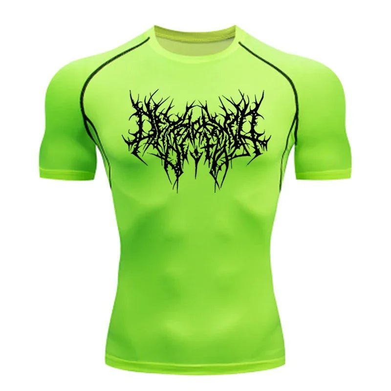 Men Tight Fit Running Gym T-Shirt - ATLAS 1 - Techwear Store
