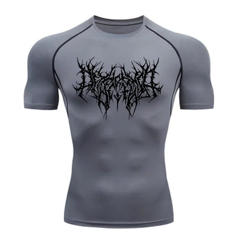 Men Tight Fit Running Gym T-Shirt - ATLAS 1 - Techwear Store