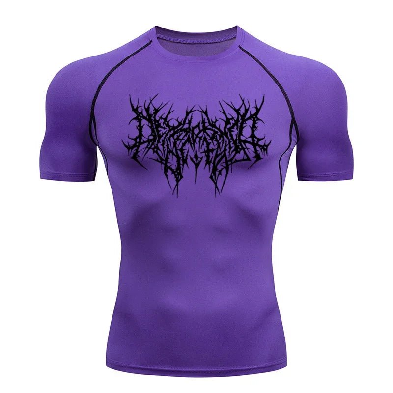 Men Tight Fit Running Gym T-Shirt - ATLAS 1 - Techwear Store