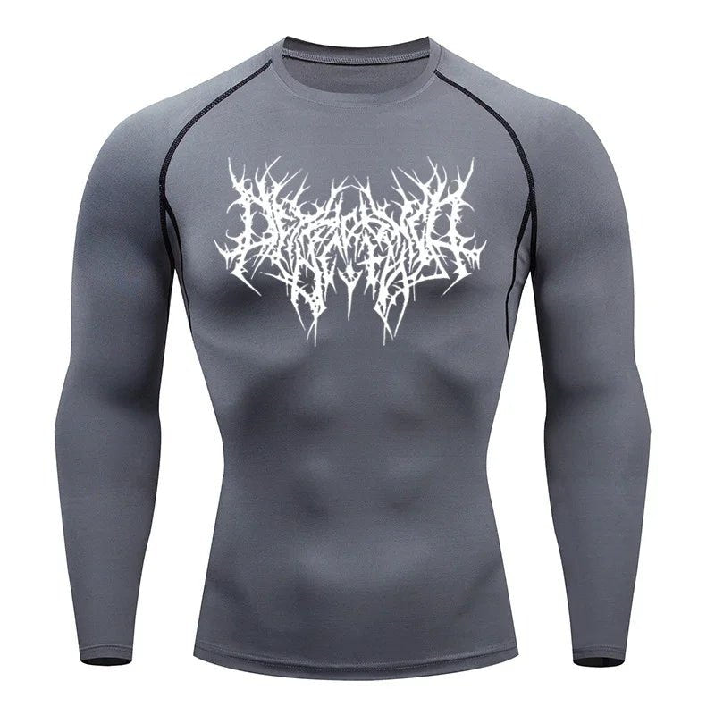 Men Tight Fit Running Gym T-Shirt - ATLAS 1 - Techwear Store