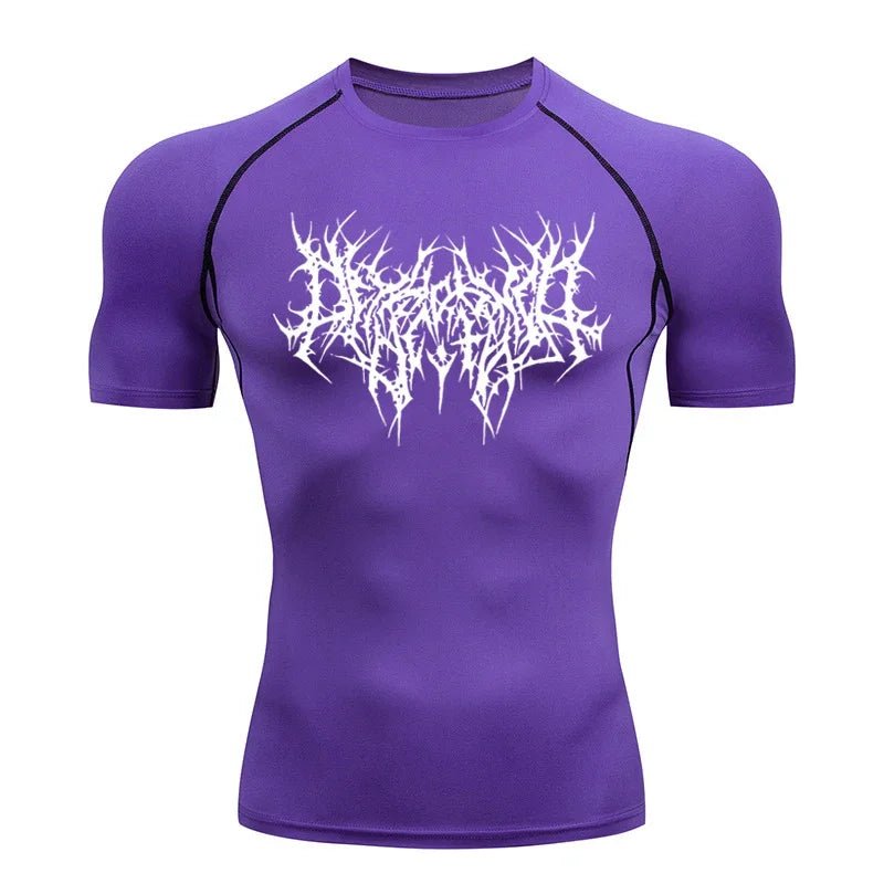 Men Tight Fit Running Gym T-Shirt - ATLAS 1 - Techwear Store