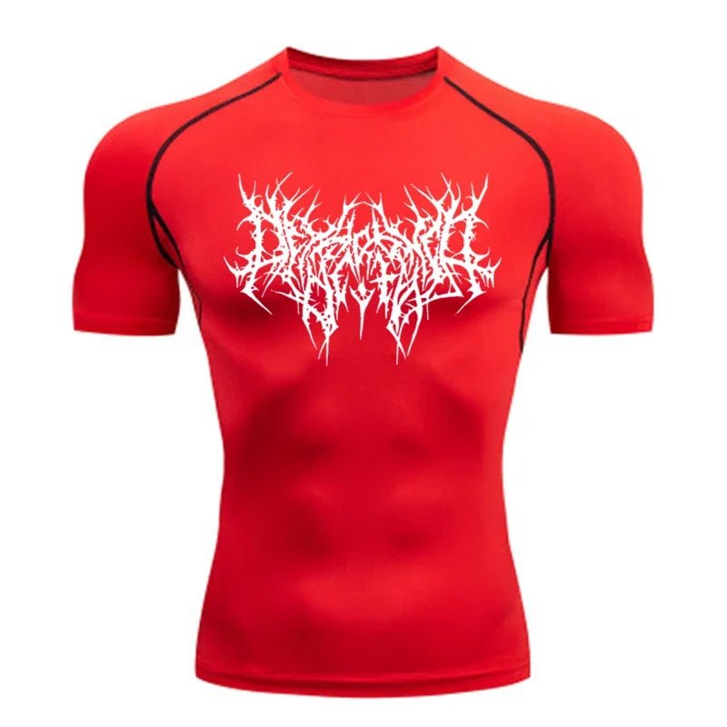 Men Tight Fit Running Gym T-Shirt - ATLAS 1 - Techwear Store