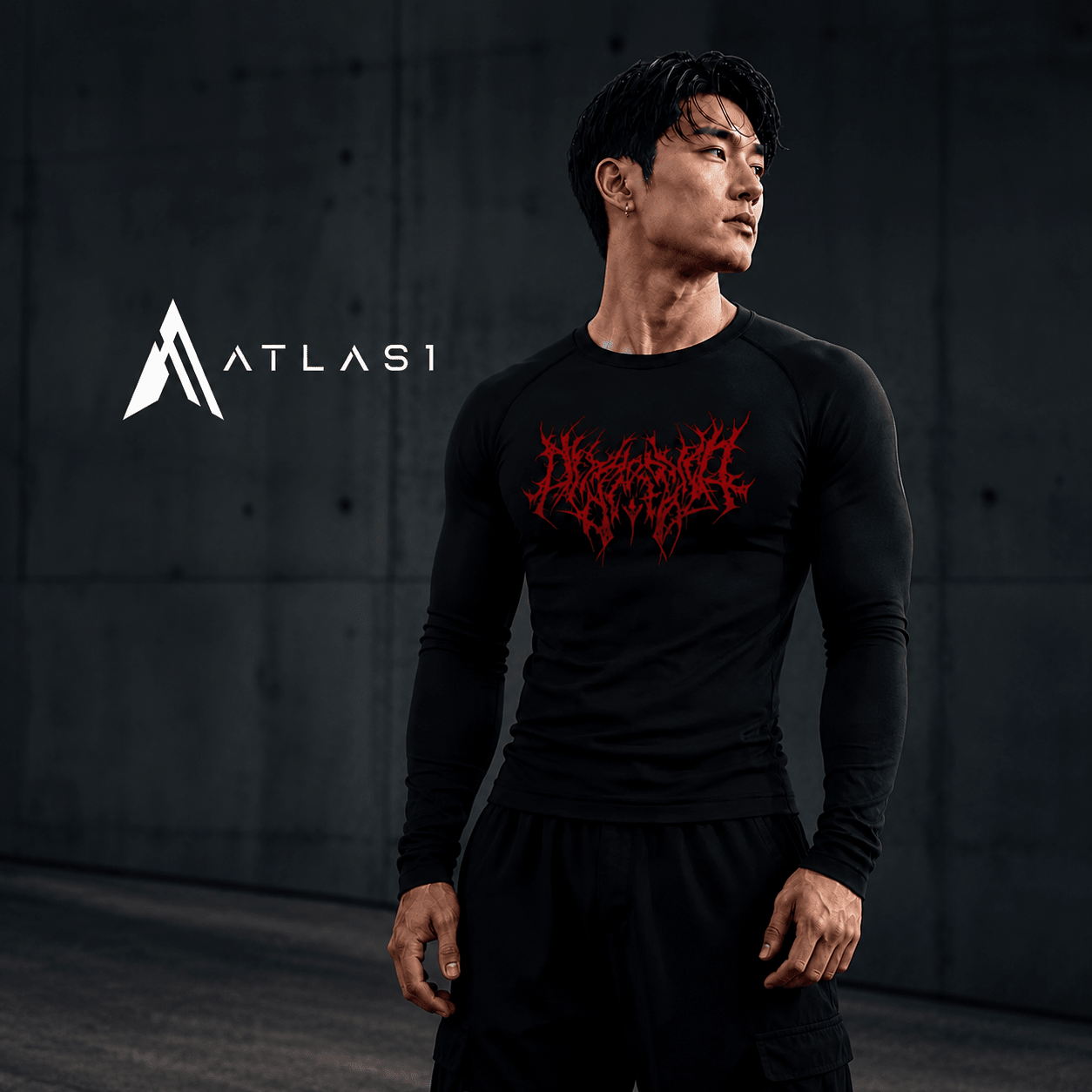 Men Tight Fit Running Gym T-Shirt - ATLAS 1