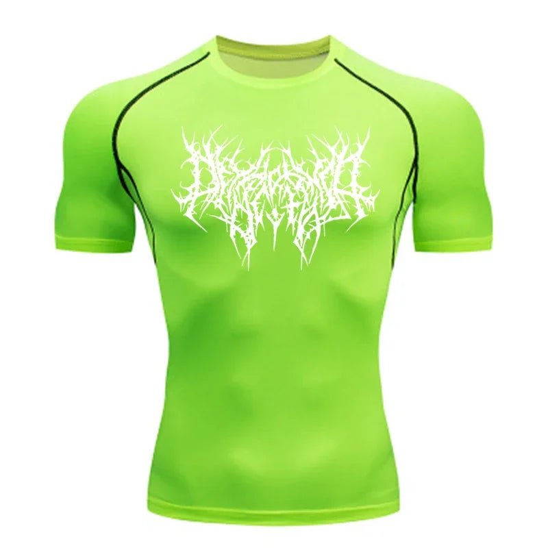Men Tight Fit Running Gym T-Shirt - ATLAS 1 - Techwear Store