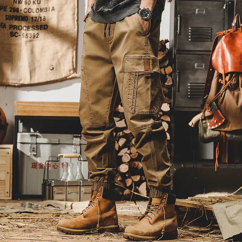 Men Vintage Techwear Cargo Pants Casual Safari Style - ATLAS 1 - Techwear Store