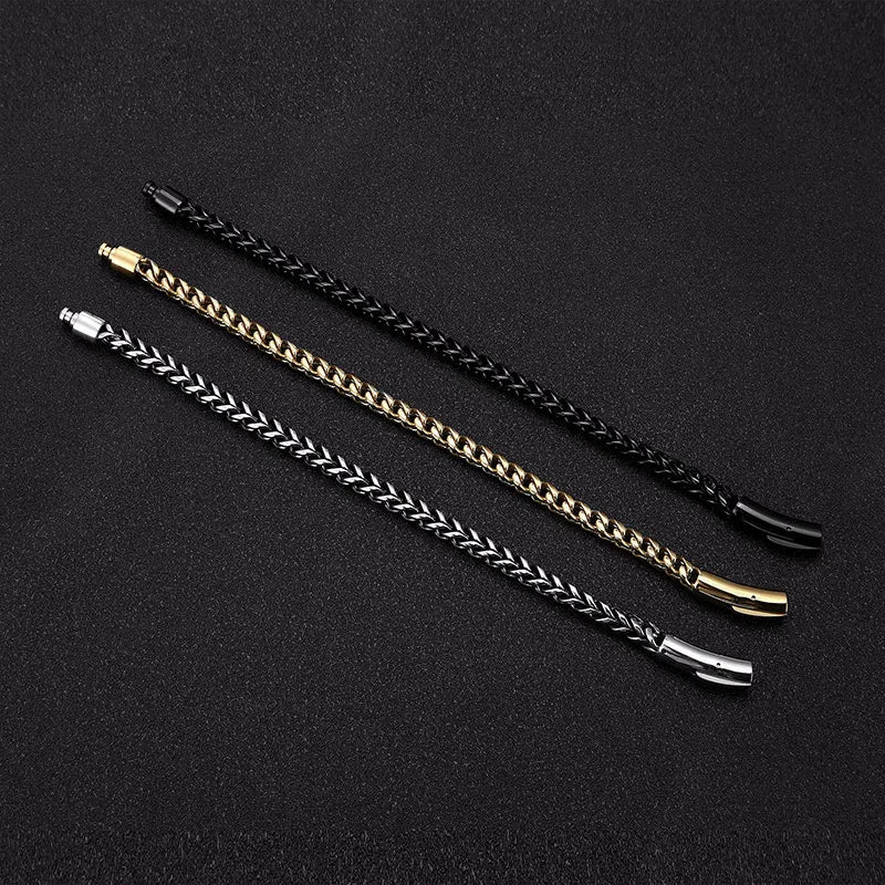 Men's Bicycle Chain Gold Plated Stainless Steel Bracelet - ATLAS 1