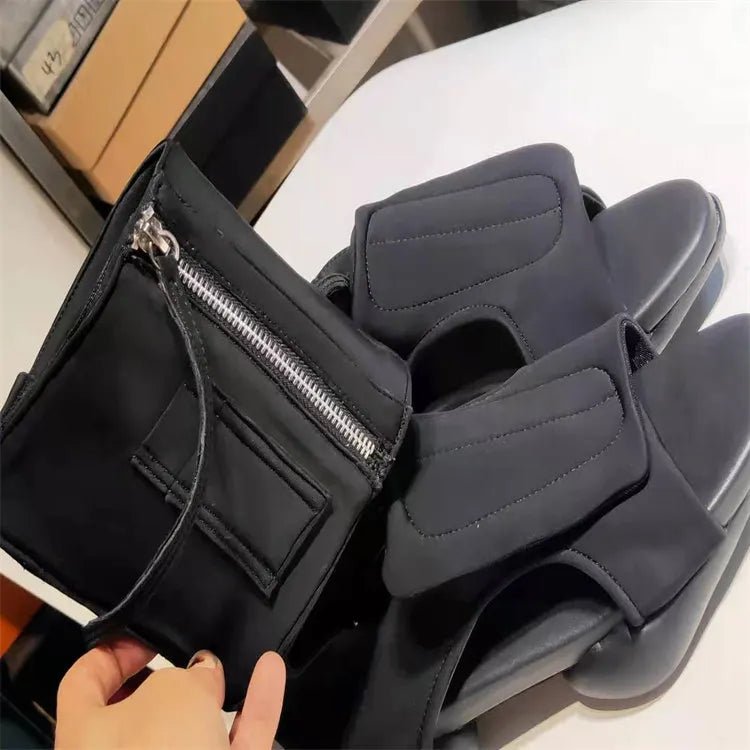 Men's Breathable Open Toe Canvas Platform Sandals - ATLAS 1