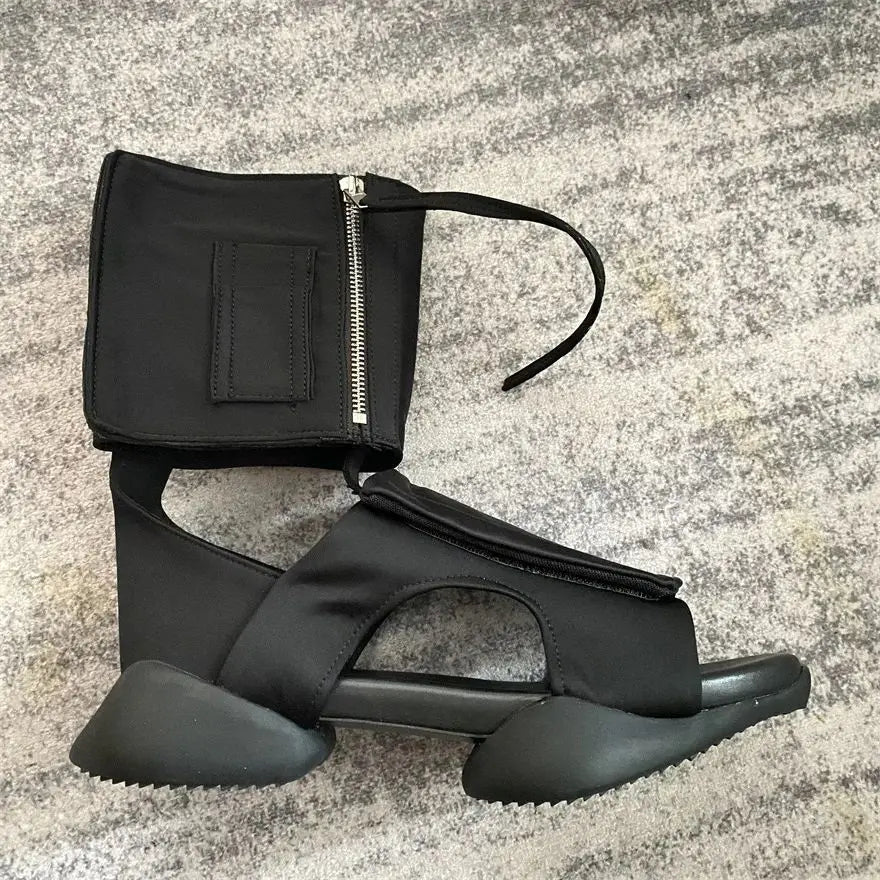 Men's Breathable Open Toe Canvas Platform Sandals - ATLAS 1