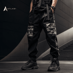 Men's Camouflage Detail Techwear Cargo Pants - ATLAS 1