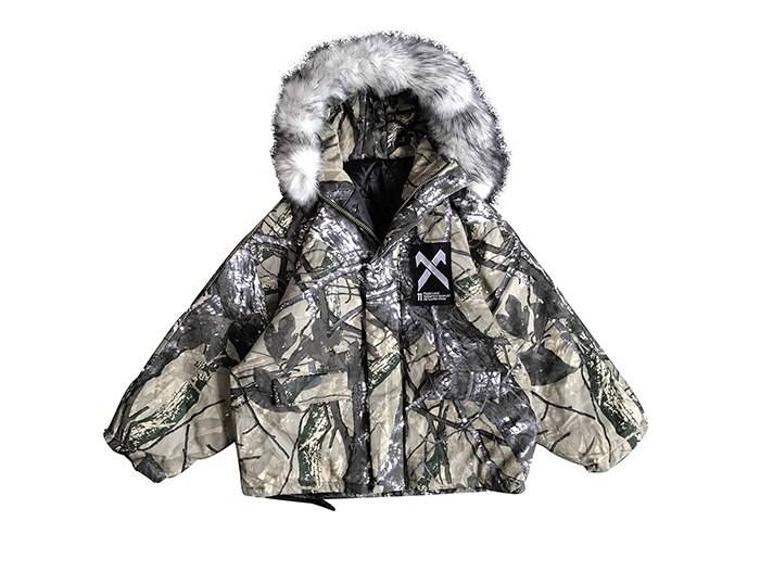 Men's Camouflage Print Oversized Techwear Parka - ATLAS 1