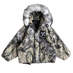 Men's Camouflage Print Oversized Techwear Parka - ATLAS 1