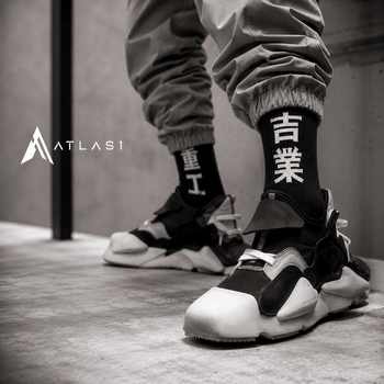 Pánské casual streetwear taktické vysoké ponožky – sada 2 párů