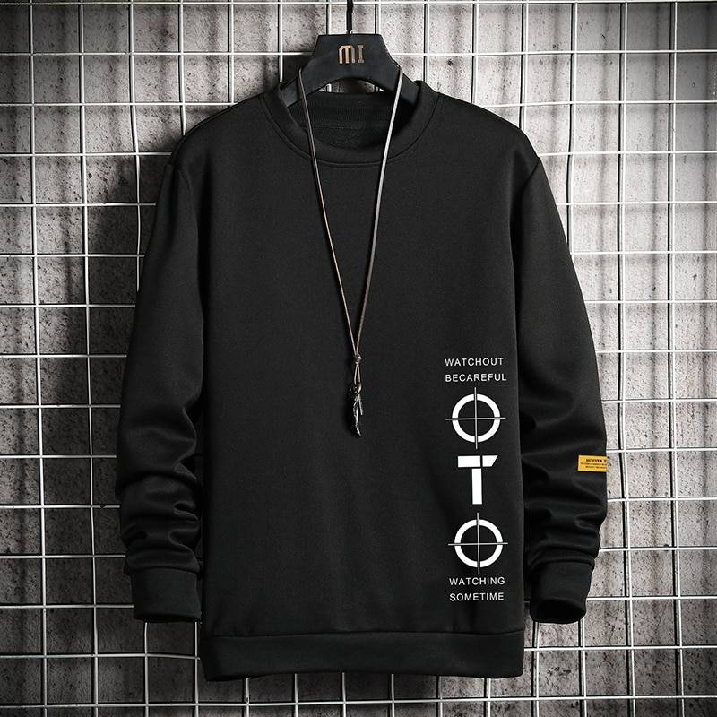 Men's Casual Style Plus Size Techwear Sweatshirt - ATLAS 1