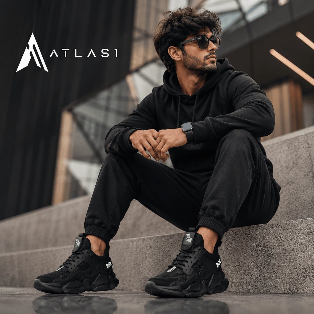 Men's Chunky Platform Techwear Sneakers - ATLAS 1