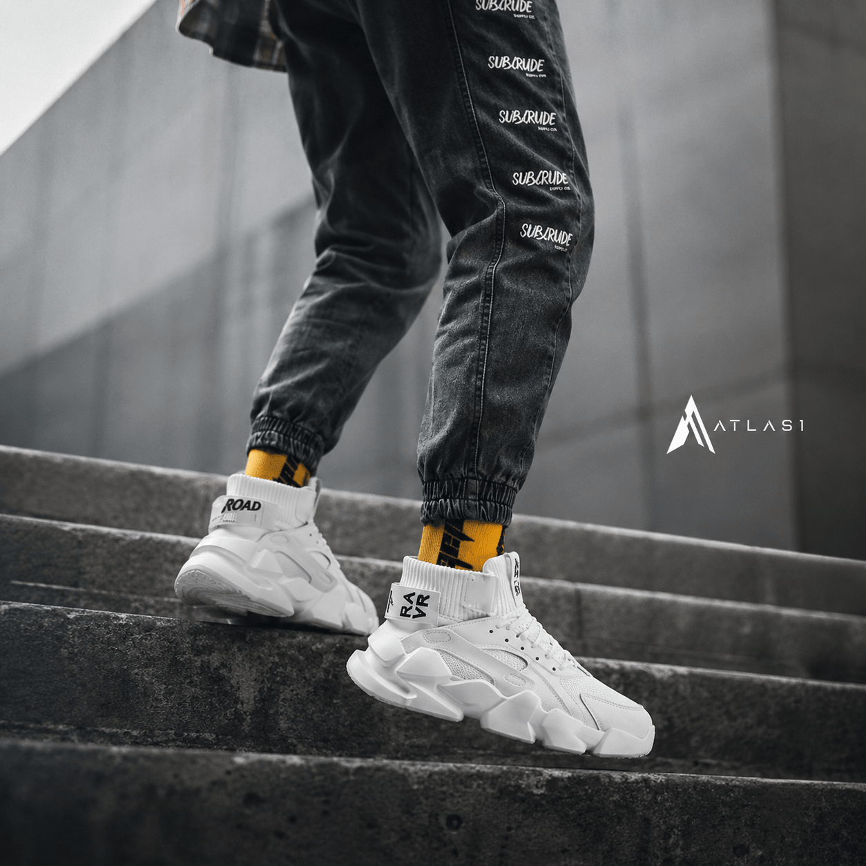 Men's Chunky Platform Techwear Sneakers - ATLAS 1