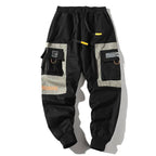 Men's Color Block Framed Pockets Techwear Cargo Pants - ATLAS 1