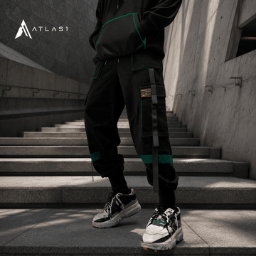 Men's Color Detail Techwear Style Jogger Pants - ATLAS 1