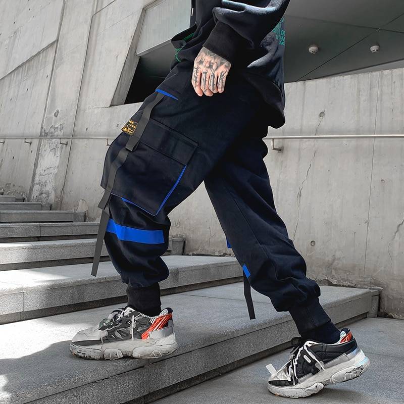 Men's Color Detail Techwear Style Jogger Pants - ATLAS 1
