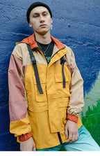 Men's Colourful Techwear Hooded Windbreaker Jacket - ATLAS 1