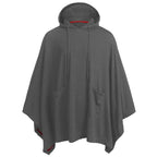 Men's Contrast Lines Techwear Hooded Poncho - ATLAS 1