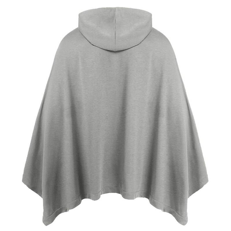 Men's Contrast Lines Techwear Hooded Poncho - ATLAS 1