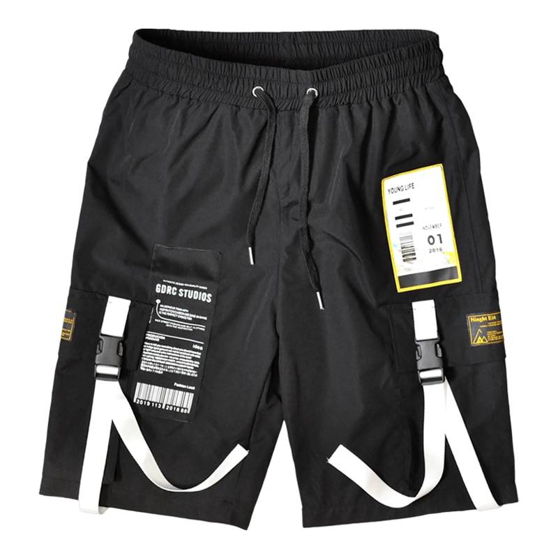 Men's Contrast Straps Techwear Shorts - ATLAS 1