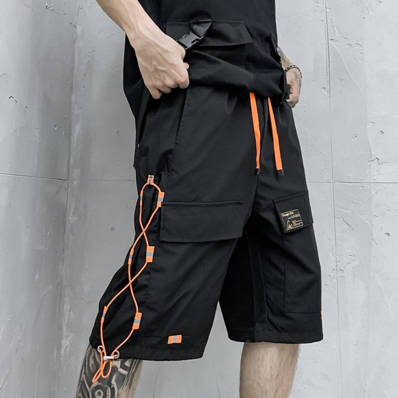 Men's Contrast Straps Techwear Shorts - ATLAS 1