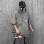 Men's Cotton Hip Hop Techwear Oversized T-shirt - ATLAS 1