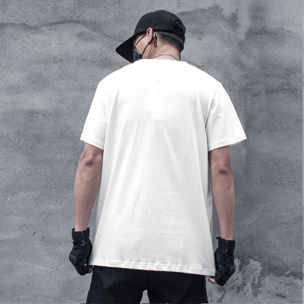 Men's Cotton Oversized Pockets Techwear T-Shirt - ATLAS 1