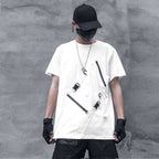 Men's Cotton Oversized Pockets Techwear T-Shirt - ATLAS 1