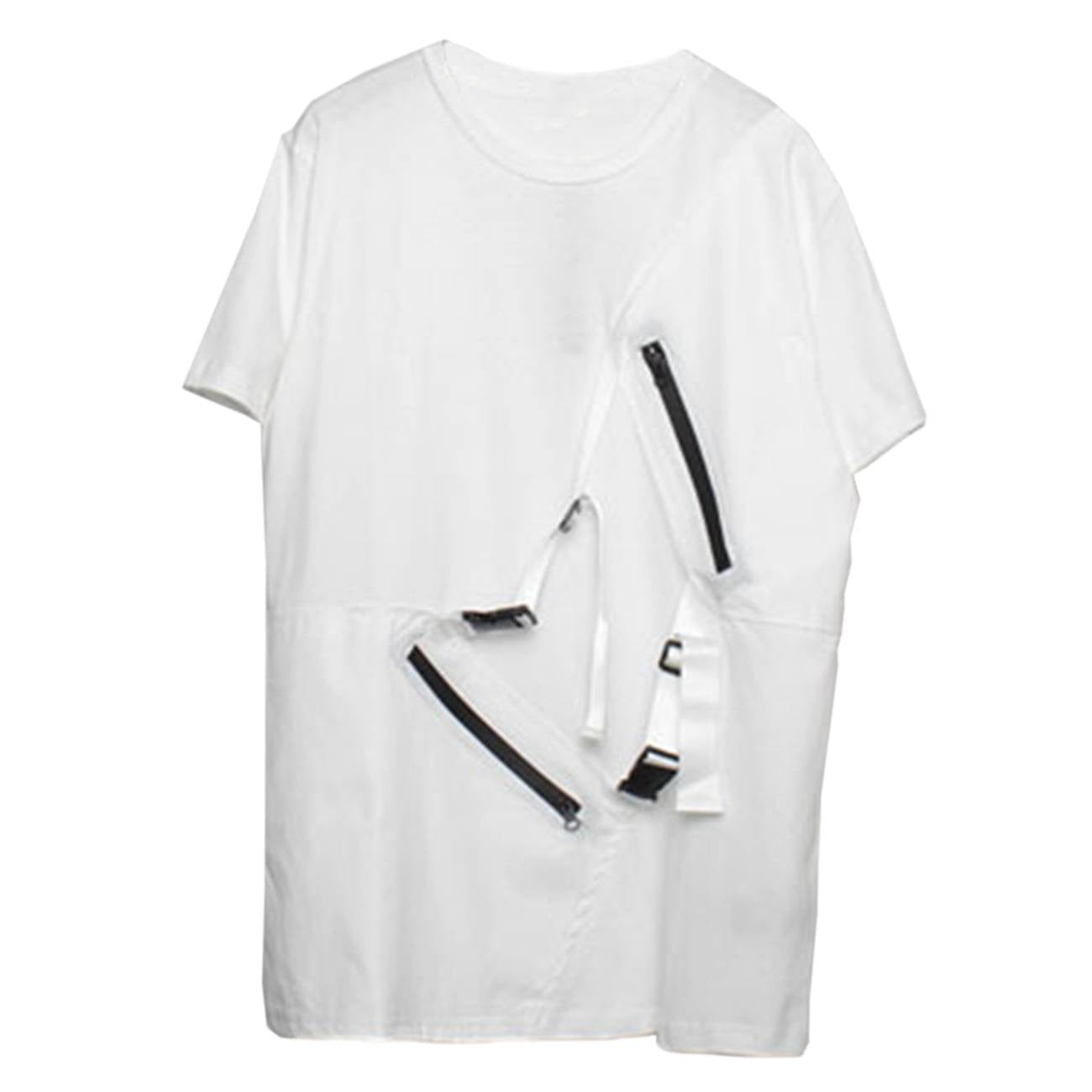 Men's Cotton Oversized Pockets Techwear T-Shirt - ATLAS 1