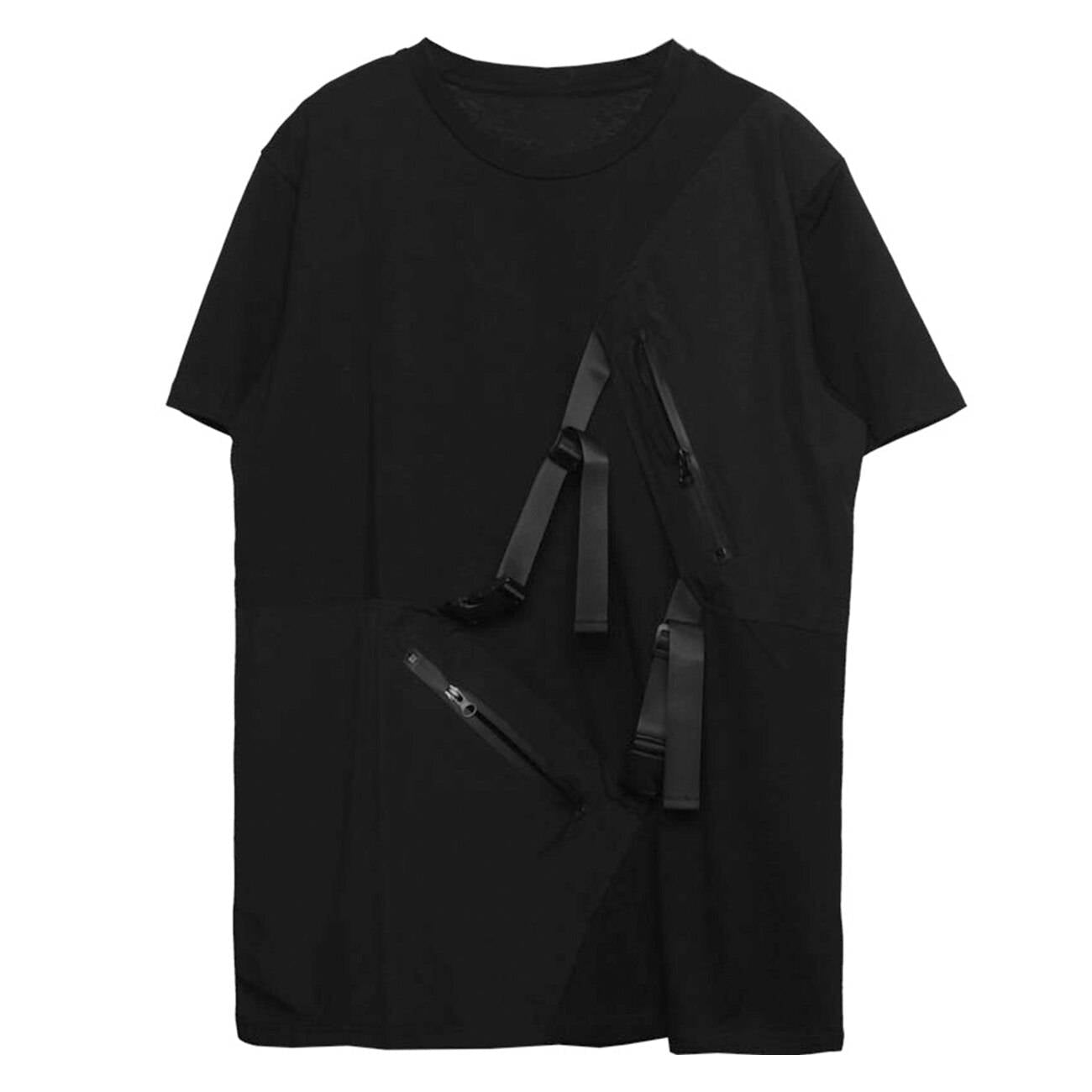 Men's Cotton Oversized Pockets Techwear T-Shirt - ATLAS 1