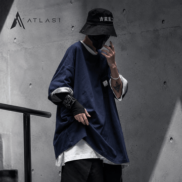 Men's Cotton Oversized Printed Streetwear T-shirts - ATLAS 1
