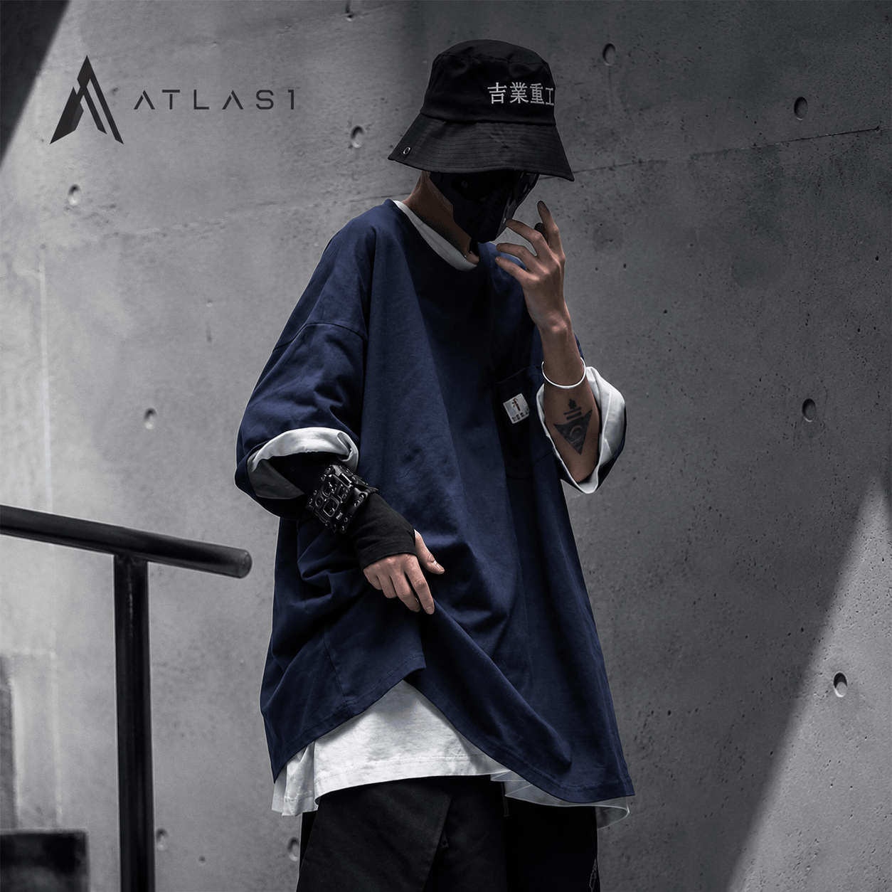 Men's Cotton Oversized Printed Streetwear T-shirts - ATLAS 1