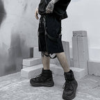 Men's Cotton Tactical Straps Oversized Techwear Shorts - ATLAS 1