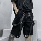 Men's Cotton Tactical Straps Oversized Techwear Shorts - ATLAS 1