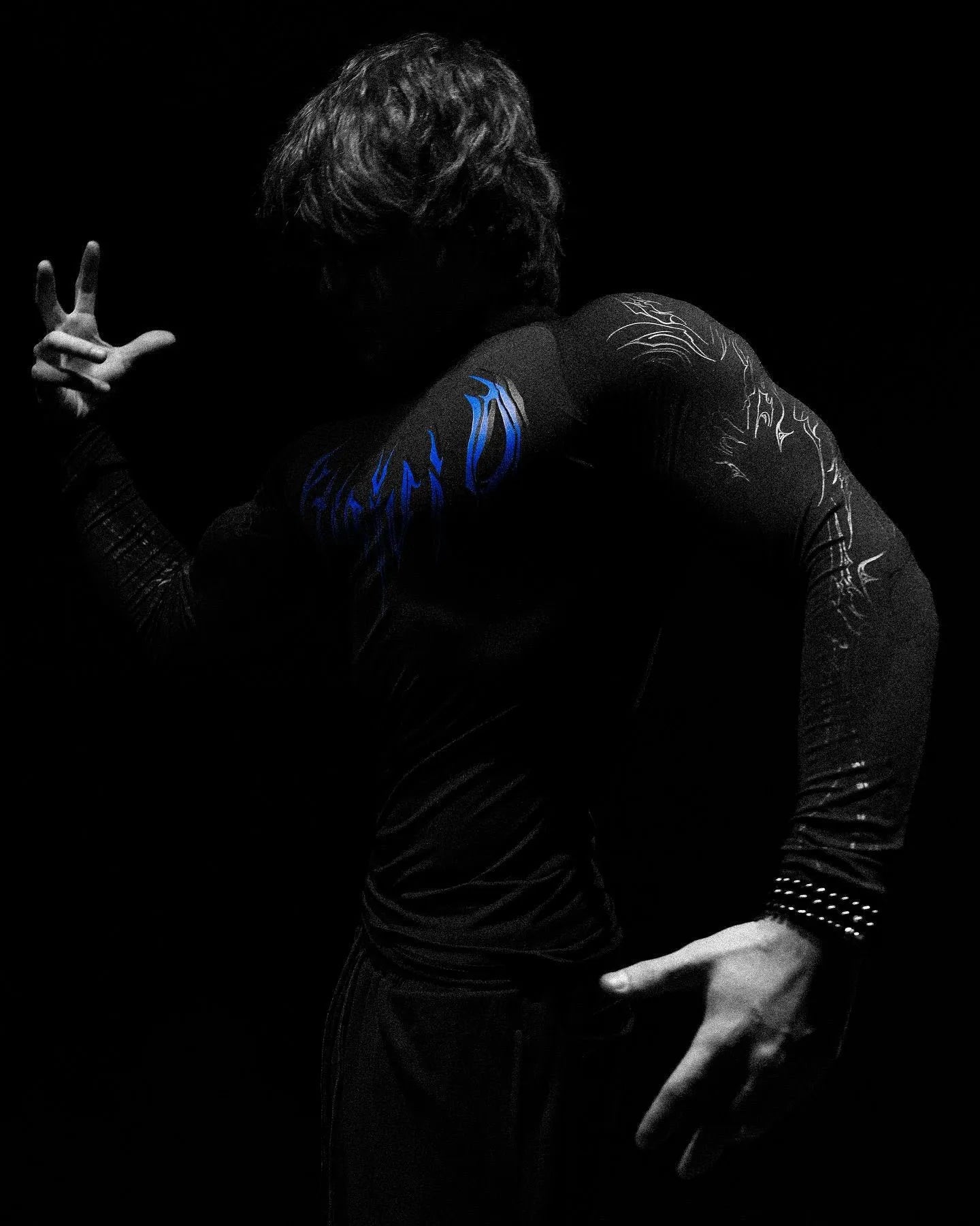 Men’s Cyberpunk Gothic High - Neck Long Sleeve - ATLAS 1 - Techwear Store